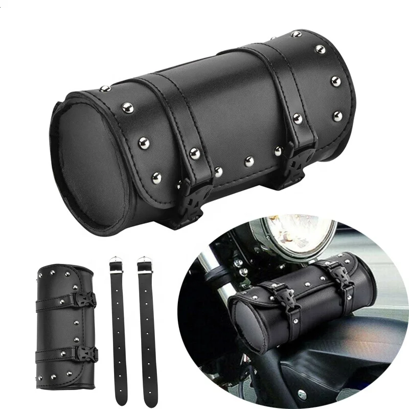 High Quality Leather Motorcycle Bags Waterproof  Fashion SaddleBags Side Bag For Harley