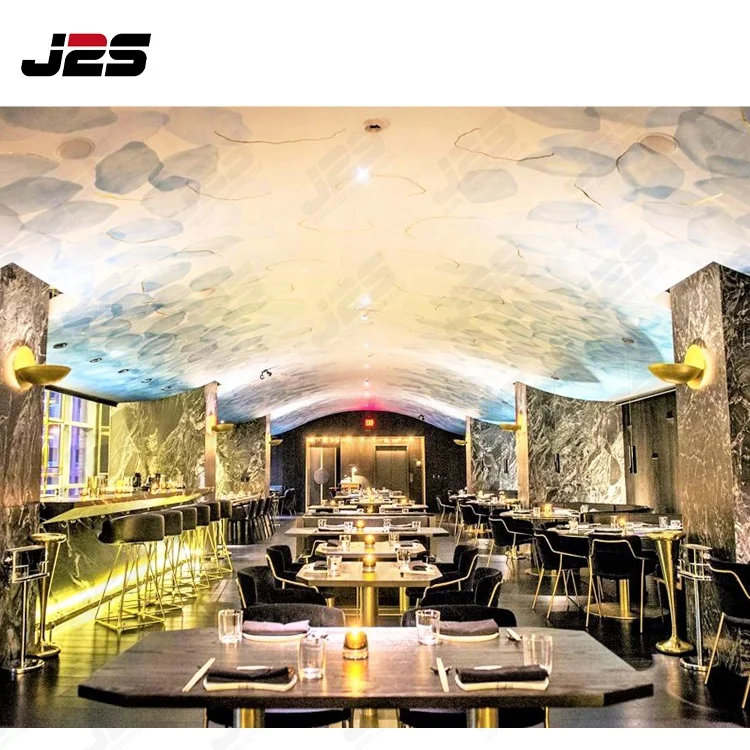 Custom American Panama brushed plated Stainless steel pizza restaurant sofa table and chair furniture for bar cafe