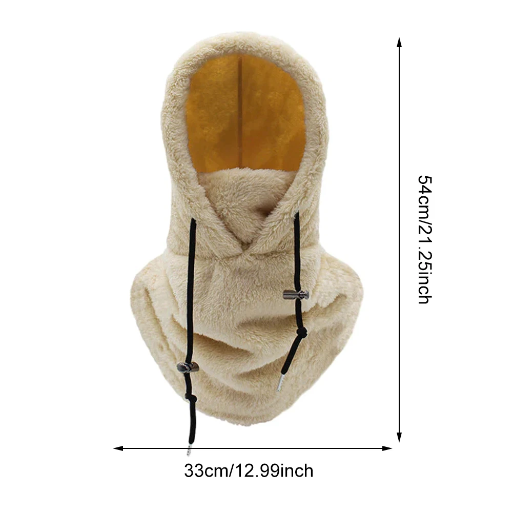 Winter Ski Windproof Cap Outdoor Cycling Cap for Men Face Masks Hood Beanies Women Plush Warm Hat