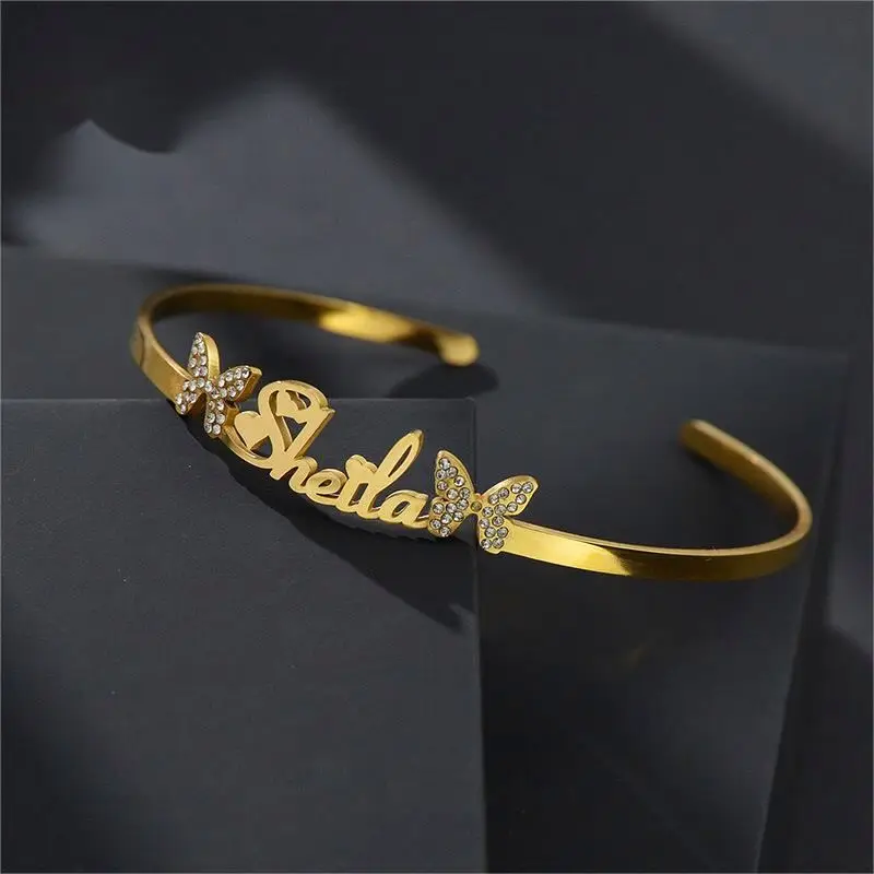 Brand Carved Kids Bangles Paracord Name Bracelet