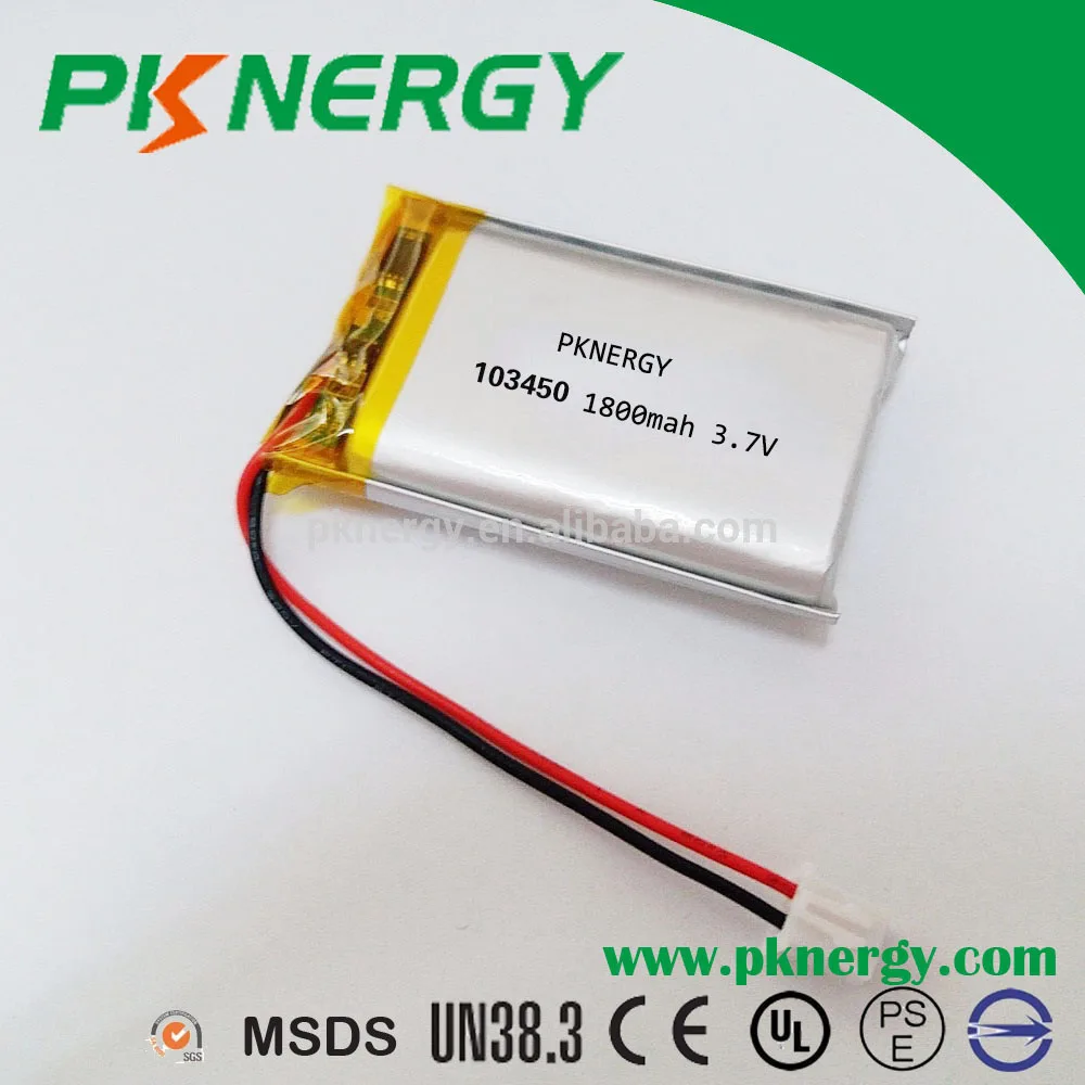 Pknergy Lithium Polymer Batteries Factory OEM Long Cycle Life 3.7v 103450 Li-polymer Rechargeable Battery with CB
