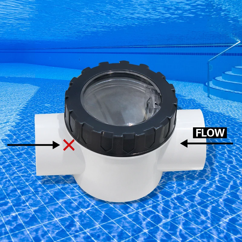 Factory ABS Pool Check Valve Pool Accessories 1.5Inch 2.0Inch Replacement Check Valve Compatible Pump Clear Check Valve