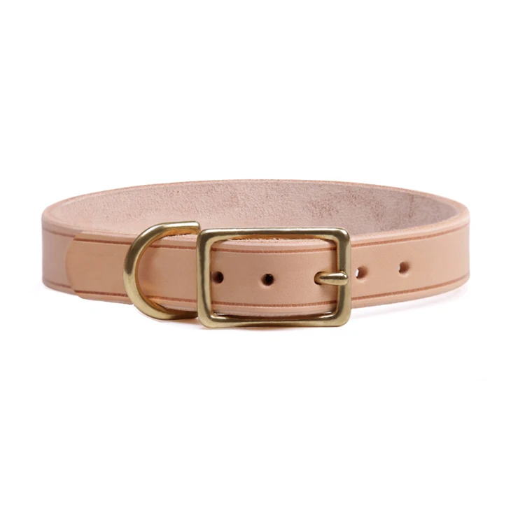 Pet Accessories High Quality Basic Classic Pure Color Soft Fashion Luxury Leather Dog Collar for Small Large Pets