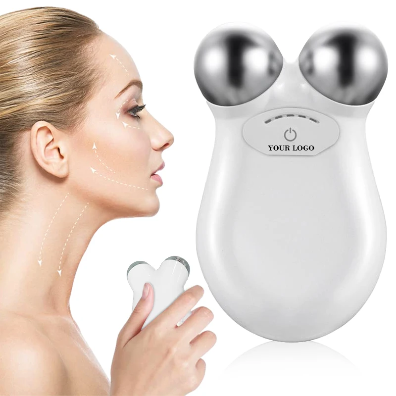 Micro Current Face Lifting Device Skin Rejuvenation Tightening Machine Home Use Face Massager Roller For Beauty