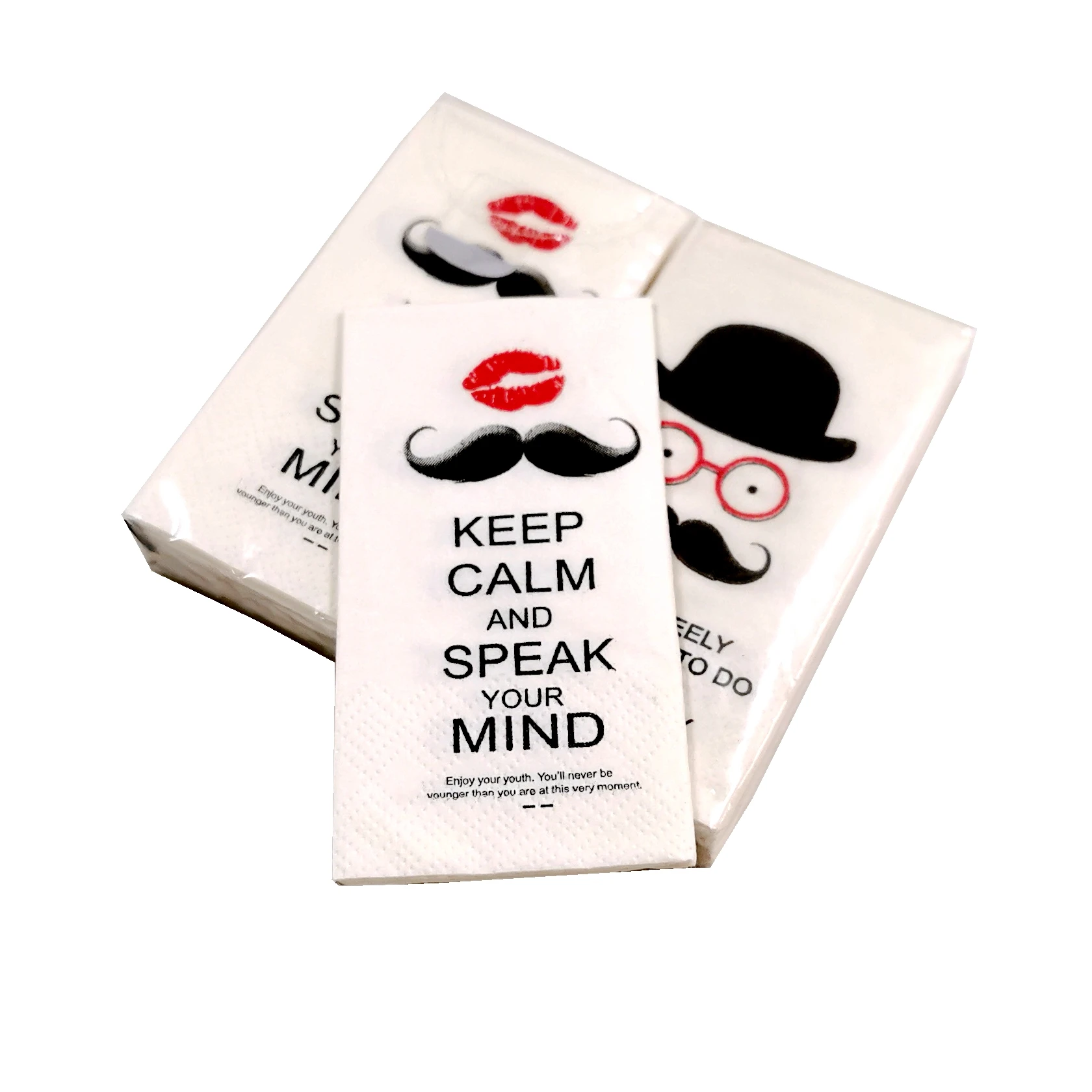 Customize Printed Pocket Tissue 3ply 4ply Mini Facial Tissue Handkerchief Paper for Fair in Advertising Paper Virgin Wood Pulp