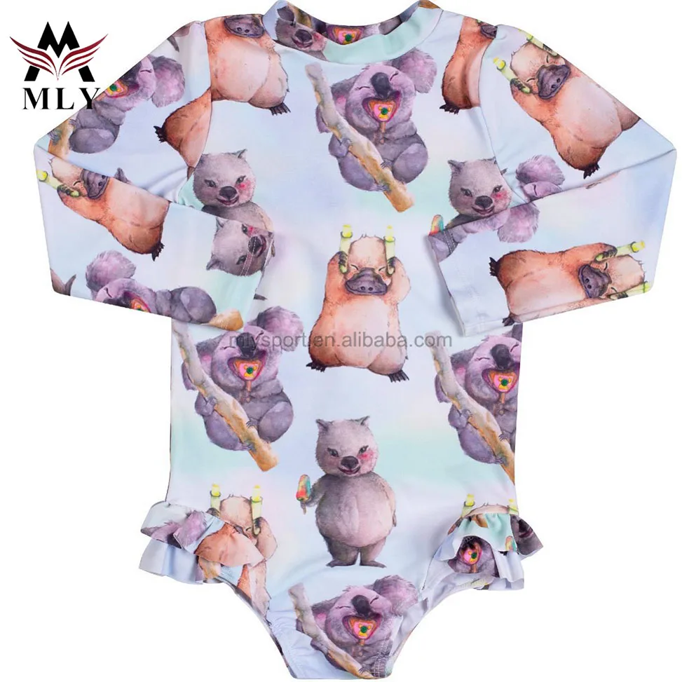 Popular Design Kids Swimsuit Boys Rash Guard Swimwear for Children Cartoon Kids Swimwear