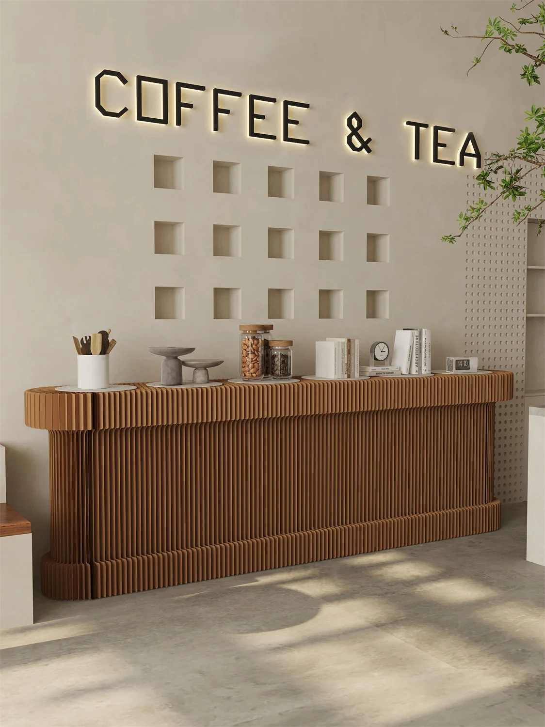 ihpaper Long Display Shelf Exhibition Product Display Stand  Foldable Display Stand For Showroom