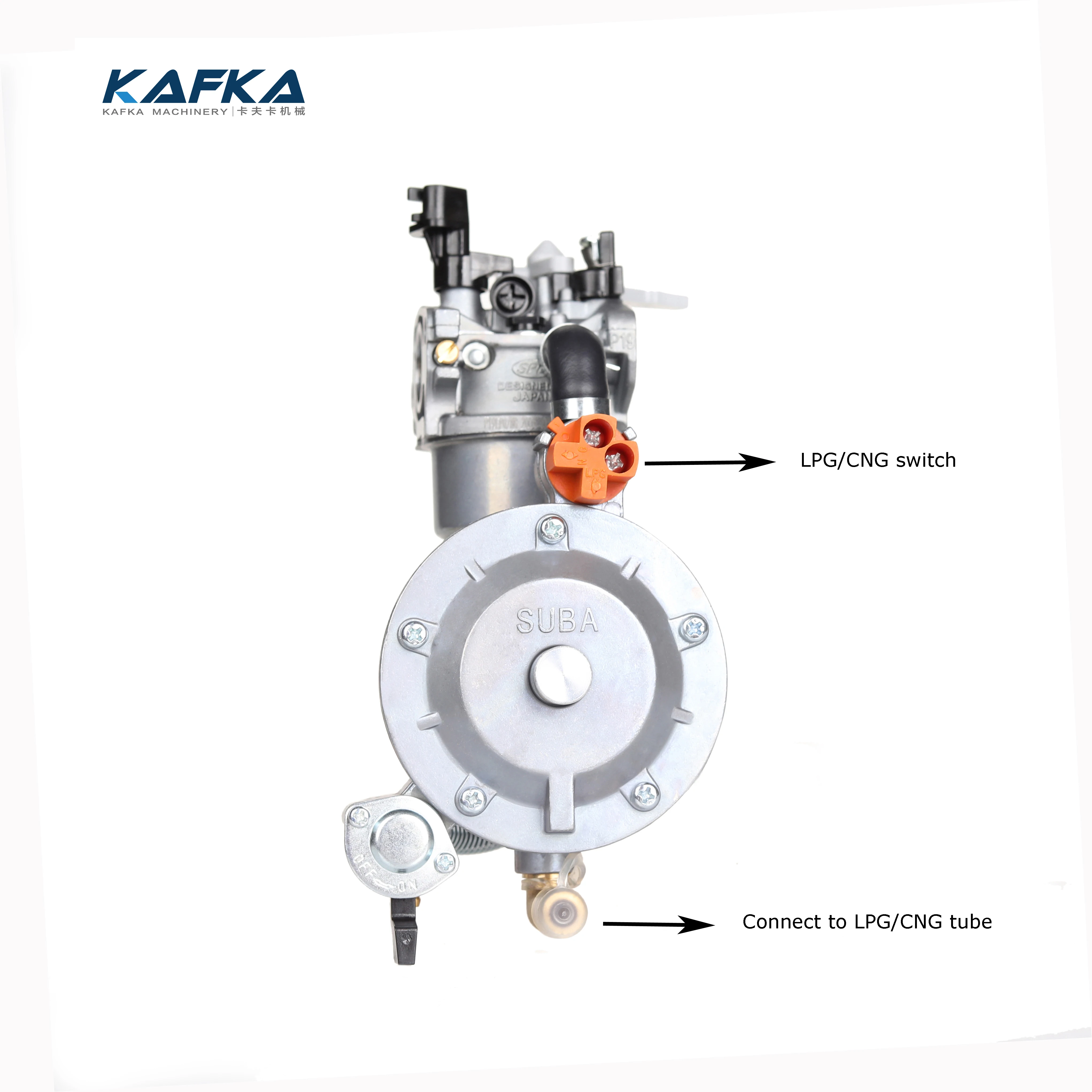 
 Двойной топливный карбюратор для двигателя huayi P19-LPG/NG GX200 168FB  