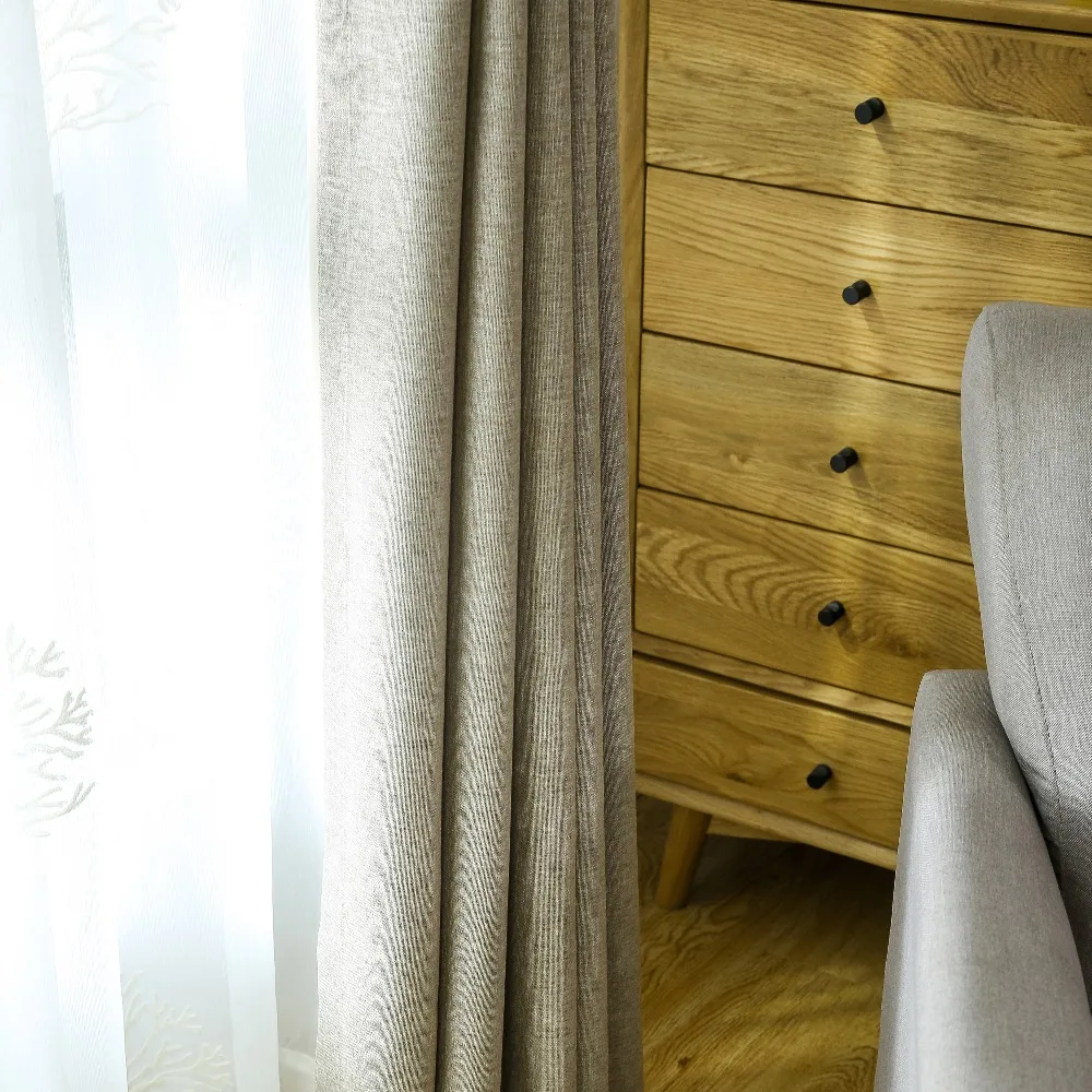 Blackout Lining Curtain Fabric Upholstery Jacquard Living Room Curtains
