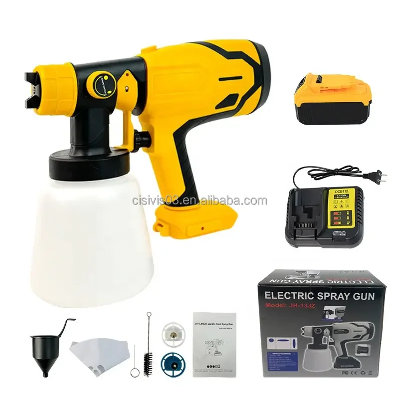 CISIVIS CJ Jigsaw High Quality Brushed Electric Paint Spray Gun Painting Factory Price Cordless Power Spray Gun Tool Body