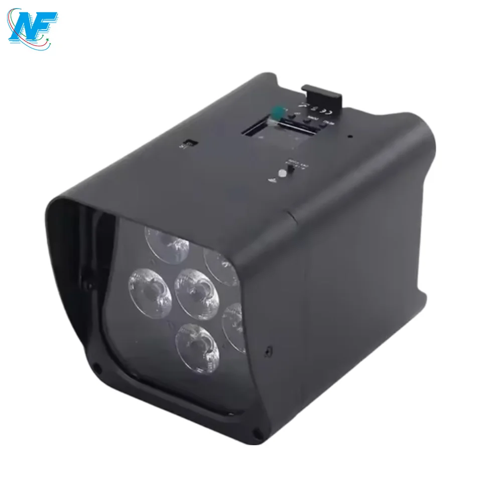 Wireless Control DMX 6*18W RGBWA UV 6in1 Battery Powered Uplight LED Par Light for Wedding DJ Party