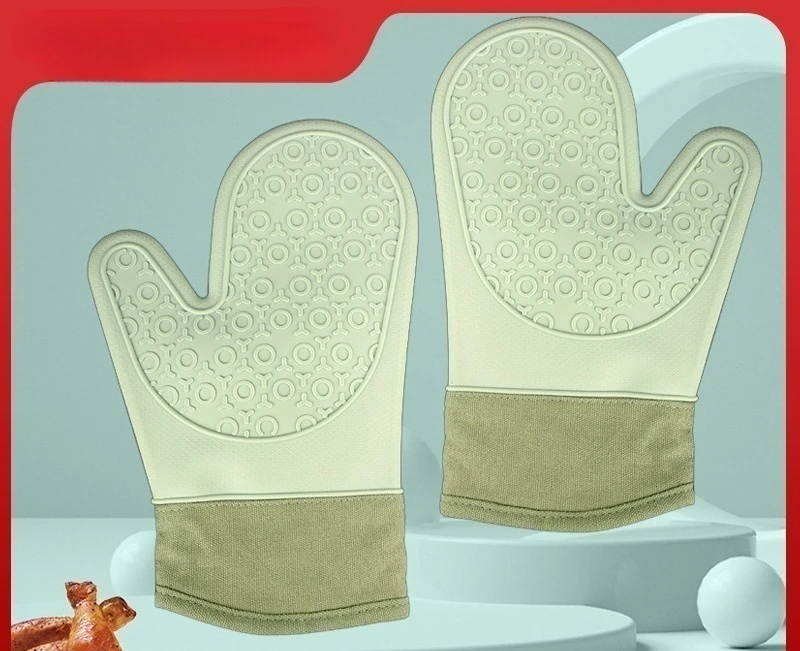 Silicone Oven Mitts Heat Resistant Kitchen Gloves Ready to Ship