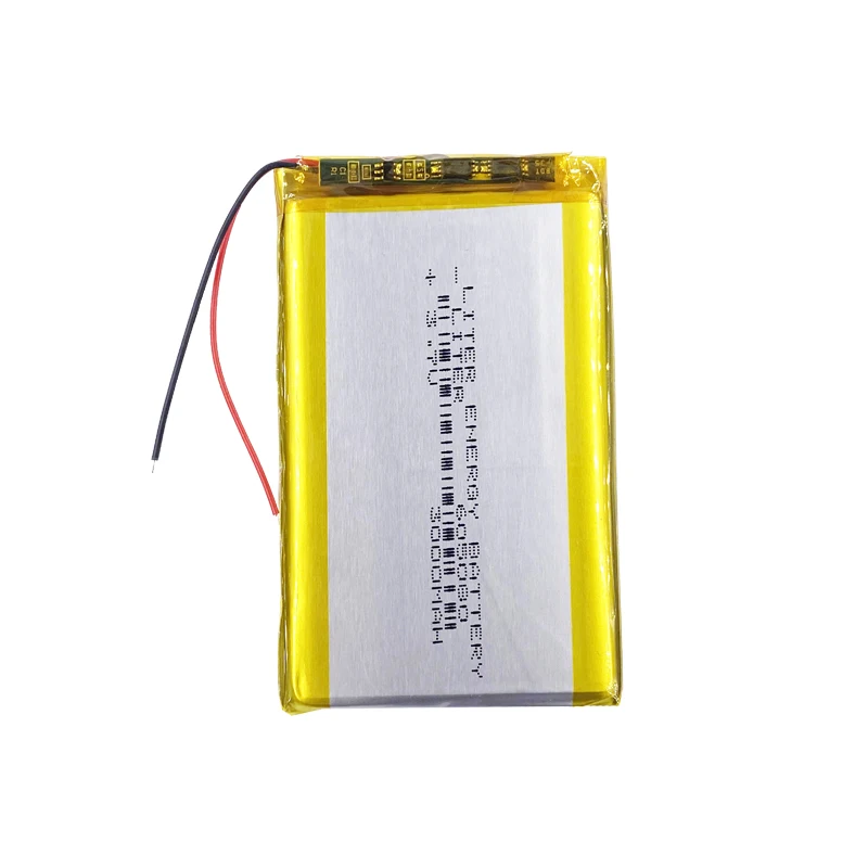 3.7V 605080 3000mah Rechargeable lithium polymer battery for Metal Detector Medical Equipment Eletronic Device