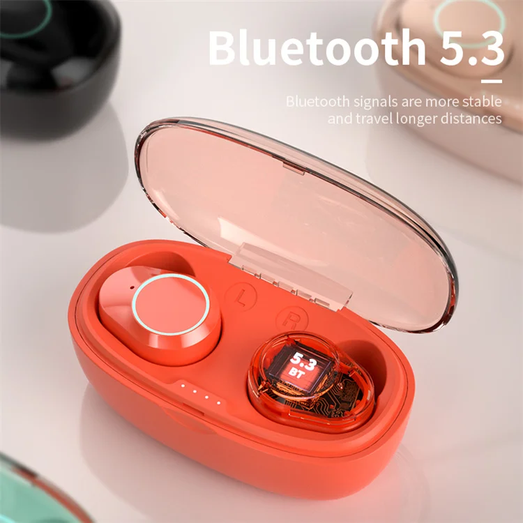 Amazon Hot Sale Zero Delay G05 Mini Game Earphone Orange Color Case Bt5.3 Earbuds Touch Control Hifi Stereo Headphones