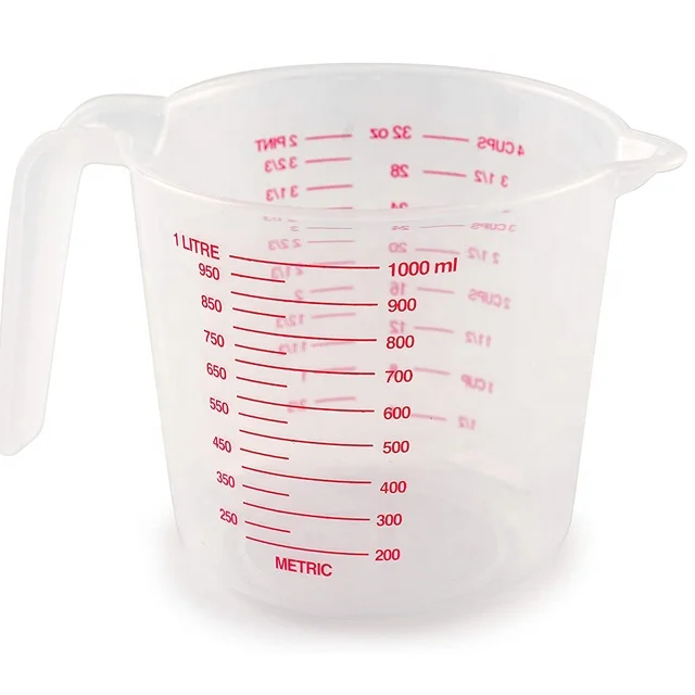 Hot Selling Food Grade 1L Plastic Measuring Cup