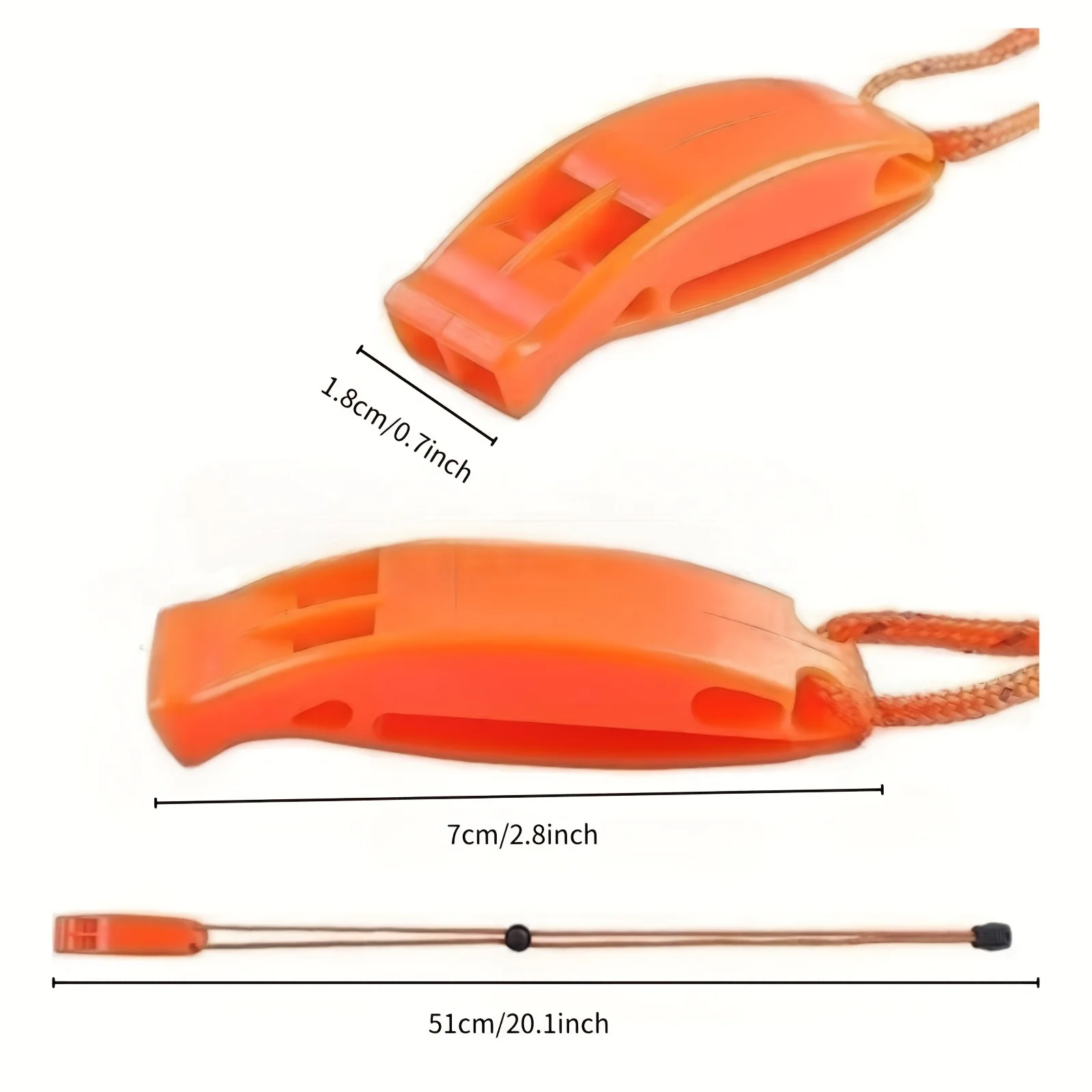 Survival Whistle Super Loud Safety Emergency Whistles With Lanyard For Kayaking, Boating, Swimming, Hiking, Camping, Climbing