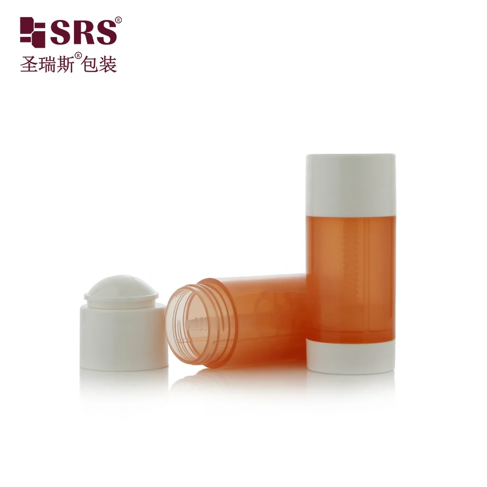 D048 New Design Empty  PP PC Plastic Skincare Twist Up Deodorant Container Bottom Fill Type Manufacture