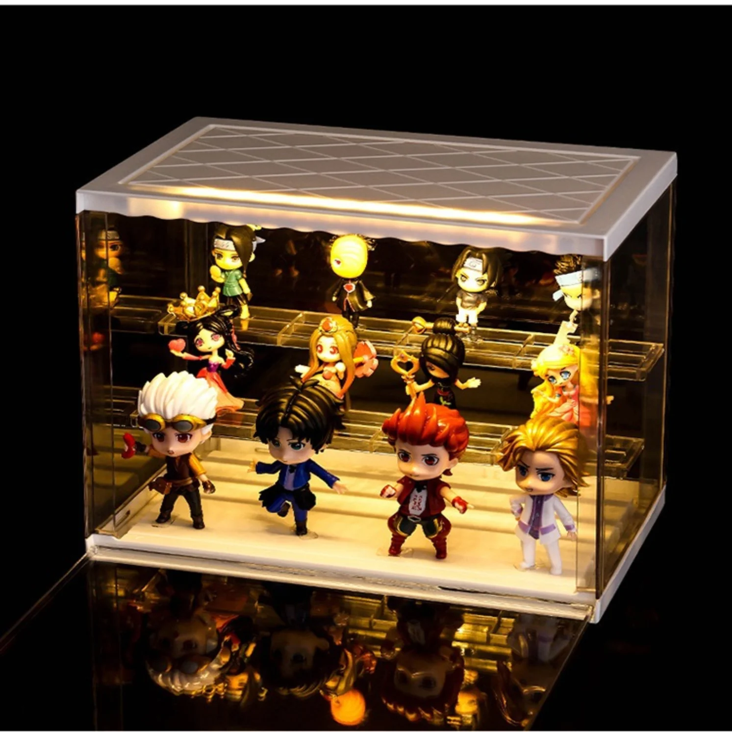 Handbag storage box transparent dustproof acrylic display box bubble mart toy empty box Lego display stand