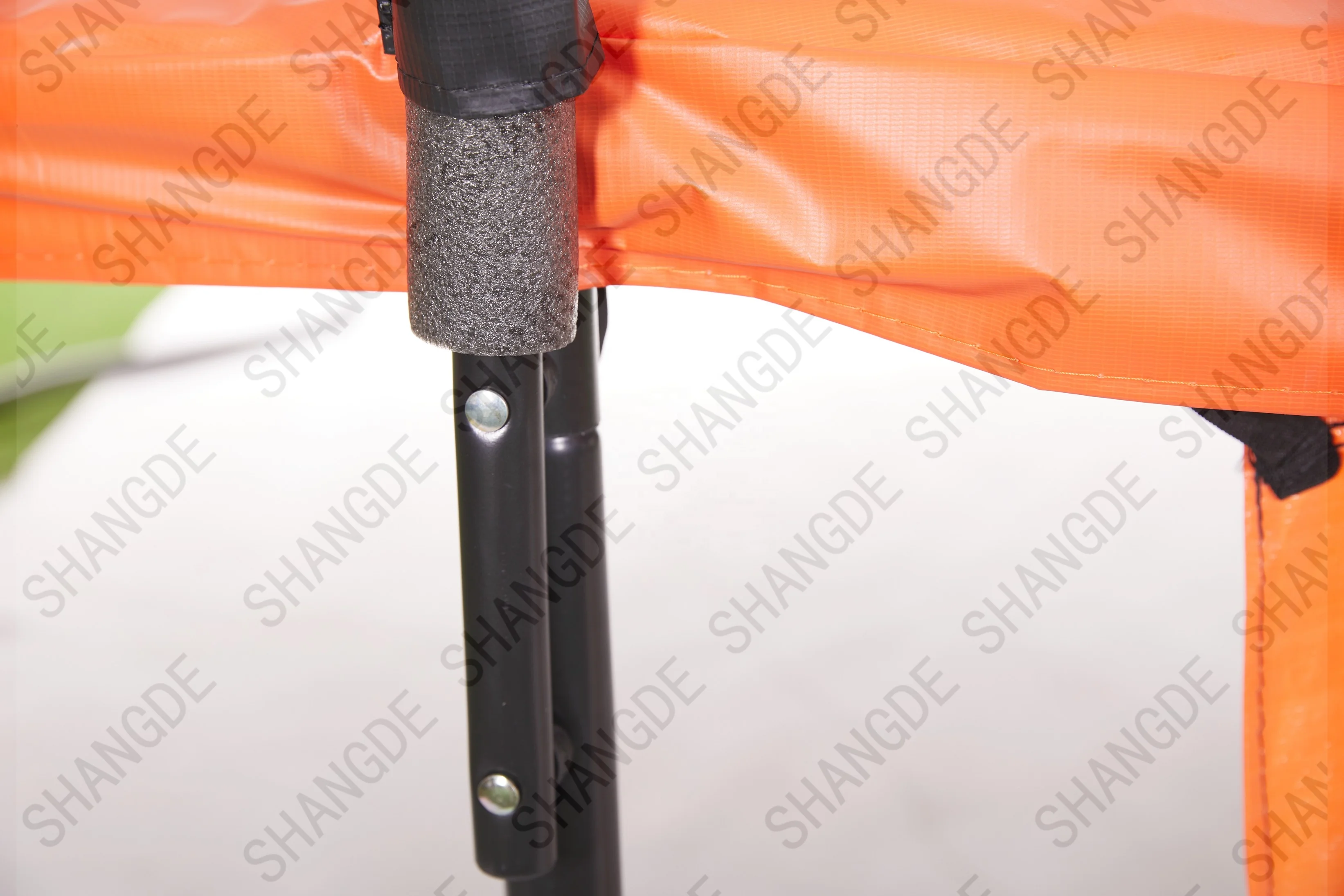 14ft cheap kids outdoor gymnastic trampoline with basketball hoop