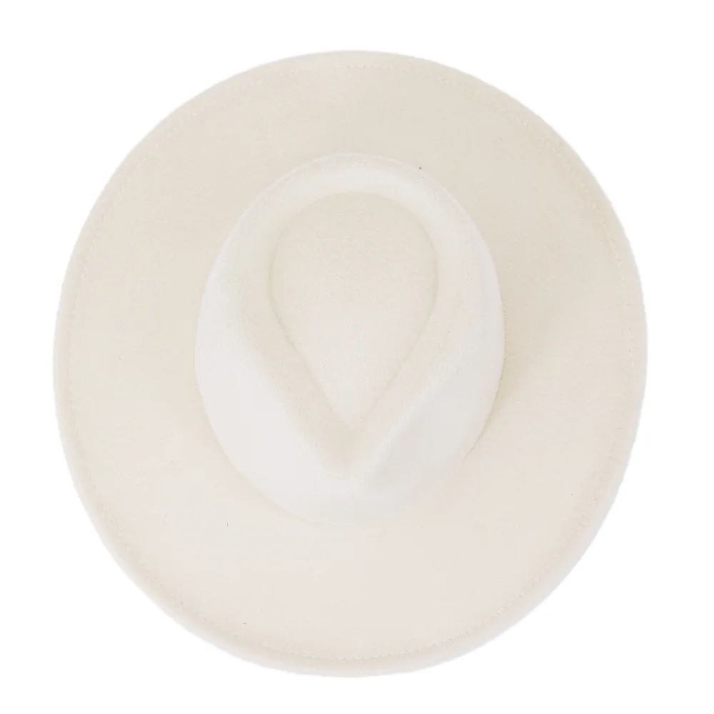 Высококачественная фетровая шляпа унисекс с широкими полями