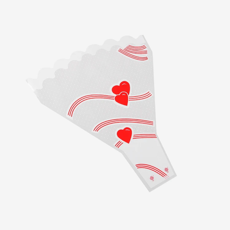 Красно-белый двухцветный разноцветный цветочный упаковочный цветочный рукав мешок может быть изготовлен на заказ Праздничный букет цветочный материал