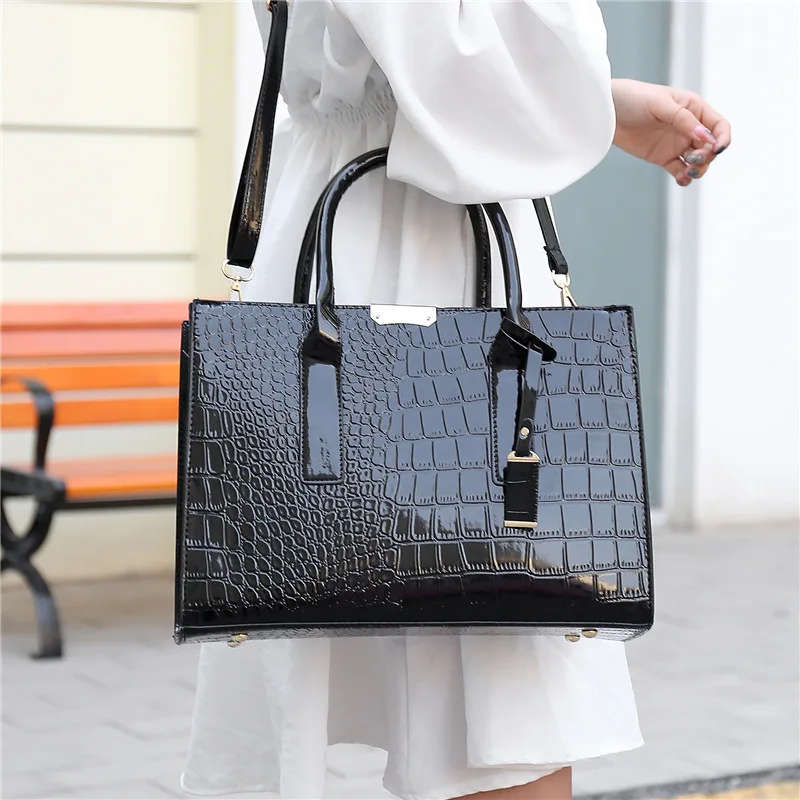 Pu Leather Handbags Ladies Fashion Crossbody Bags Luxury Black Shoulder Bags Women Purses And Tote Bag