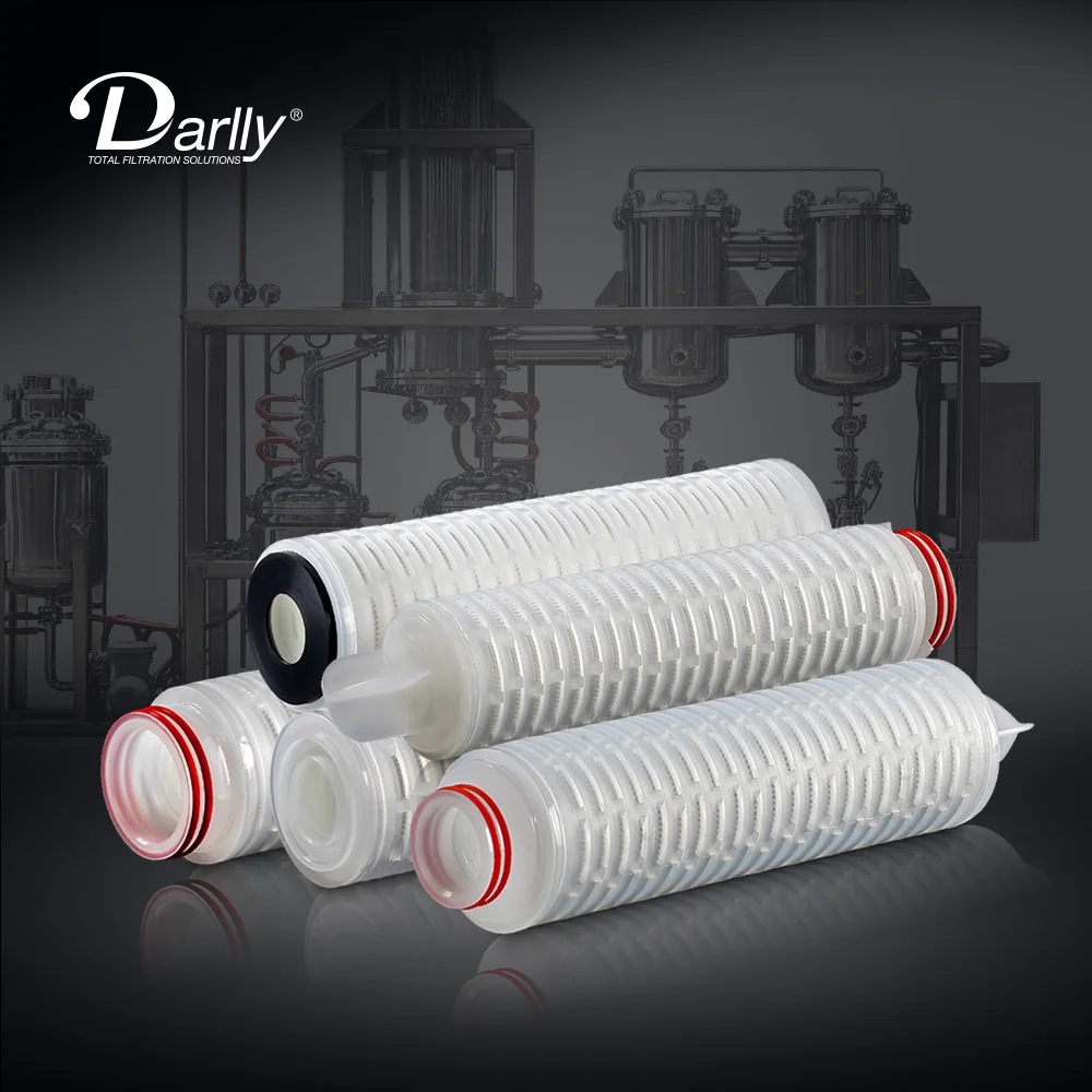Pharmaceutical Sterile Cartridge 0.22 Micron PES Membrane Pleated Filter Pharma 10' 20'Filter for Sterilization Filtration