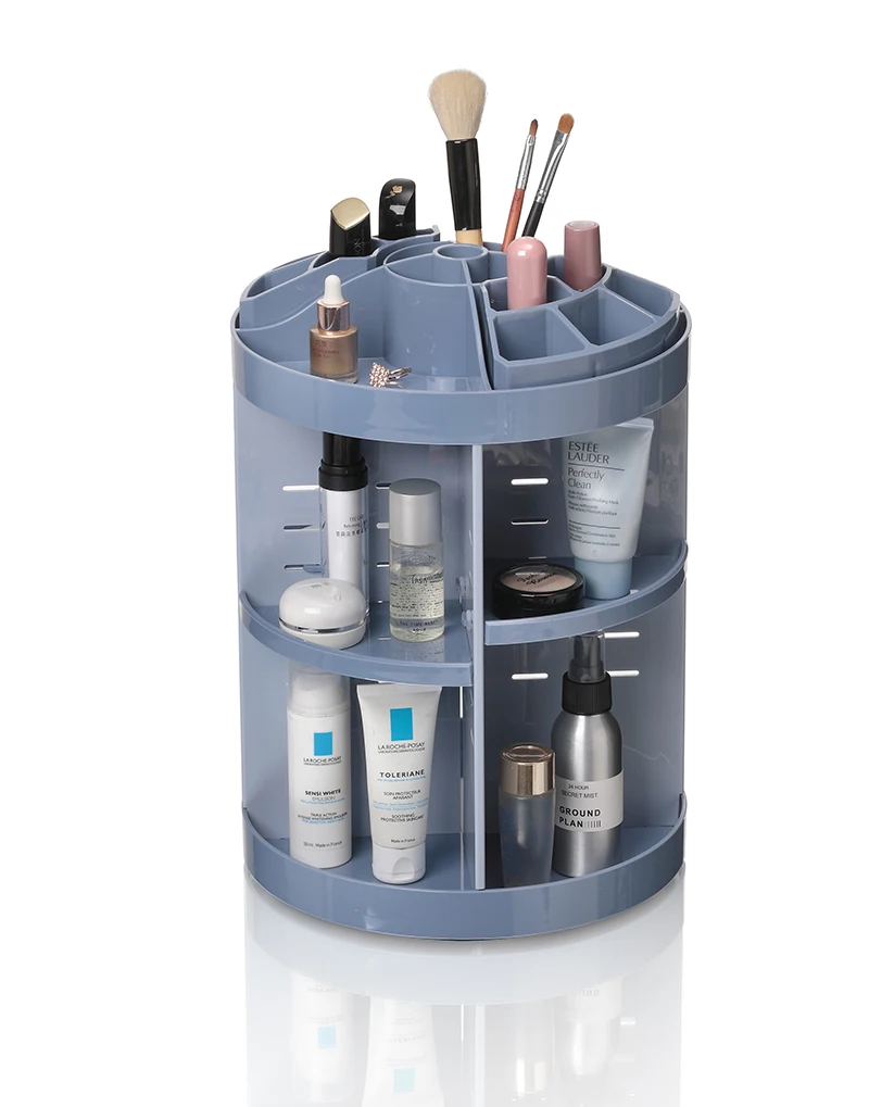 Acrylic 360 Degree Adjustable Rotating Makeup Organizer