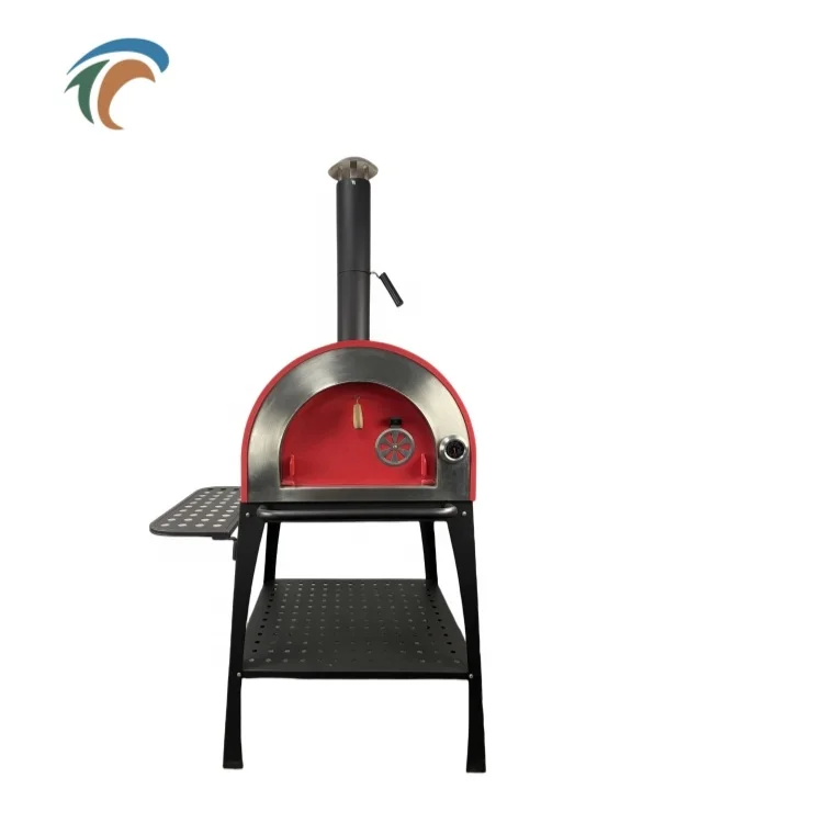 Home Garden Outdoor Wood Chip Modern Pizza Oven 500 Degrees