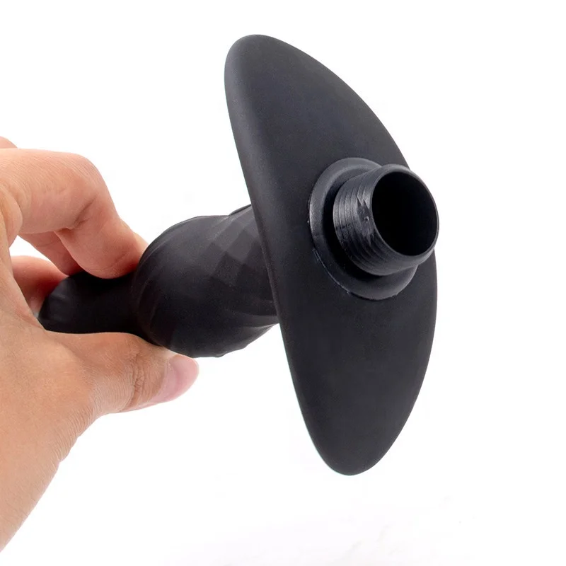 Enema Nozzle Silicone Vibrating Anal Douche Wireless Vibrator Butt Plug Vaginal Ass Cleaner Prostate Massage Bidet Sprayer