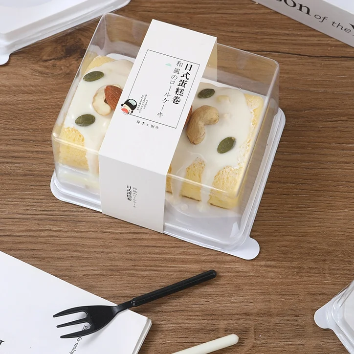 2 / 3 / 4 / 6 inches Plastic Disposable Cake Container With Dome Cover Carrying And Display Storage Box