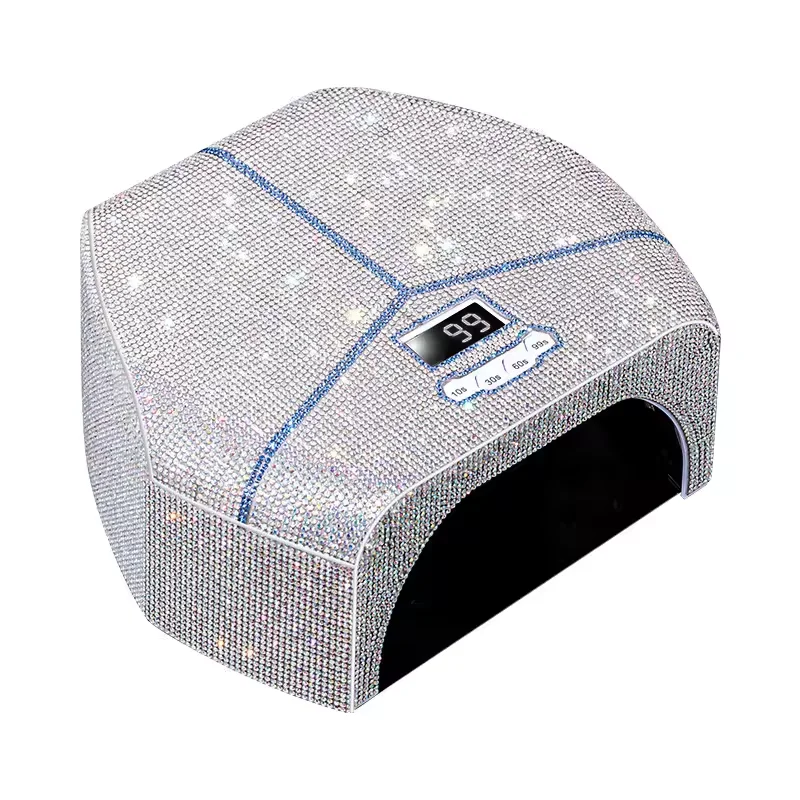 2024 180W Fast Curing Gel Polish Nail Lamp L7 Metal Reflective Inner Red Light UV LED Nail Phototherapy Lamp Dryer with Diamond