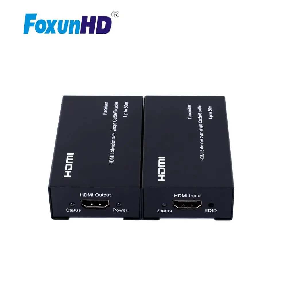HD 1080p HDMI Extender Support EDID Copy Function, 3D Displaying, Transmit 50m Without Signal Loss