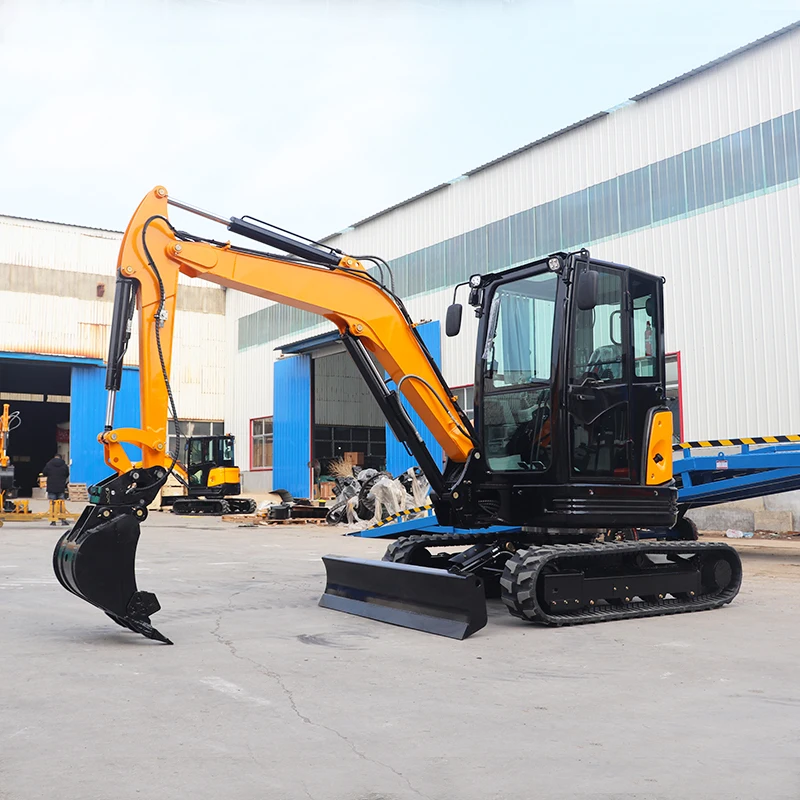 FREE SHIPPING EPA Engine Mini Excavators 4 Ton Multifunctional Minibagger Farm Used New Crawler Digger Mini Excavators machine
