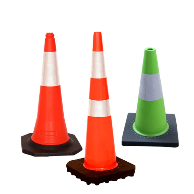 Reflective 28 Inch Black Base Safety Cone Road Traffic Cones Suppliers