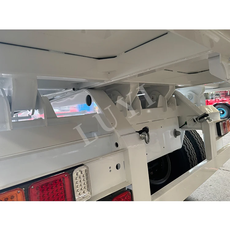 LUYI vehichle 3 axle 60 T sand grain transport tipper trailer front hydraulic tipper truck with Seal cover  dump semi trailer
