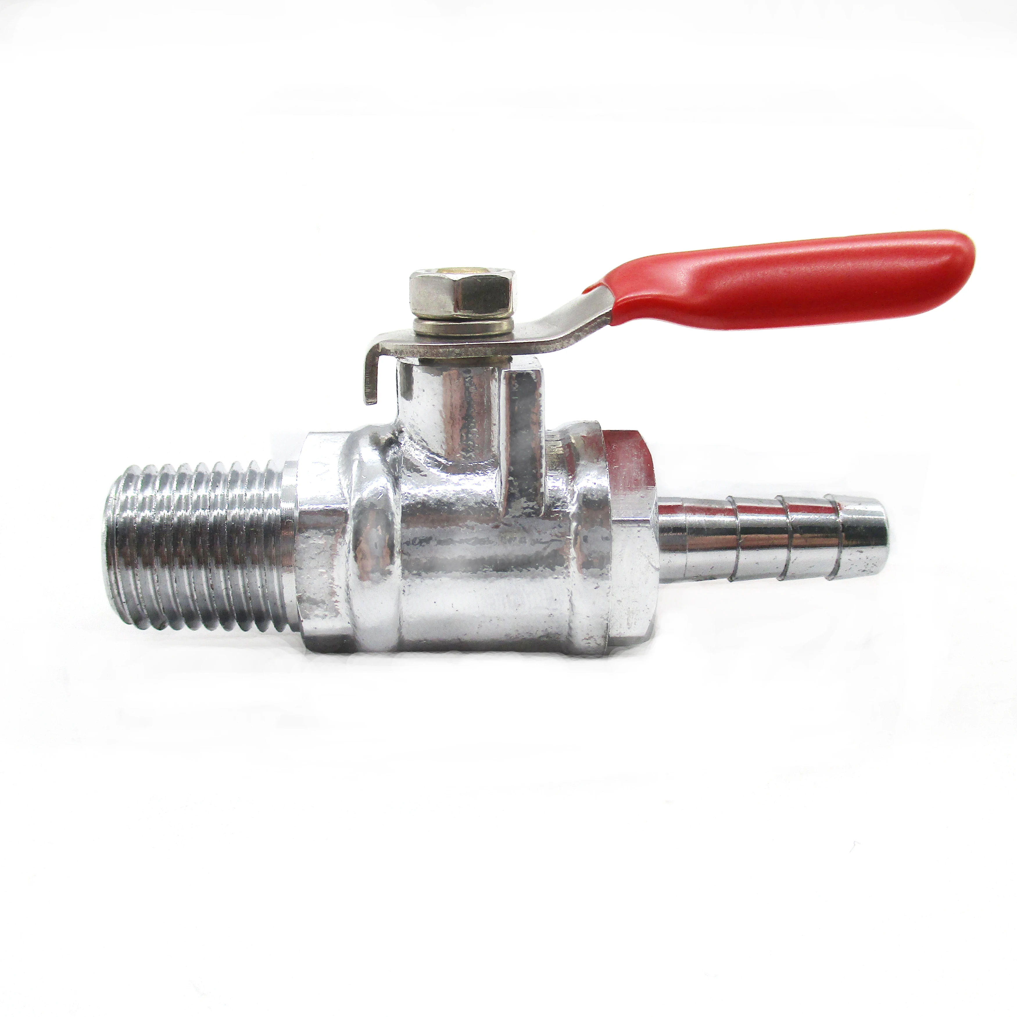 Латунный запорный клапан с обратным клапаном для домашней пивоварни NPT to Barb MFL газовый