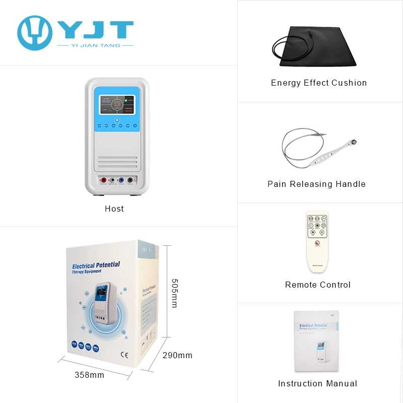 High electric potential therapy device for headache, insomnia, joint pain,constipation and promote metabolism