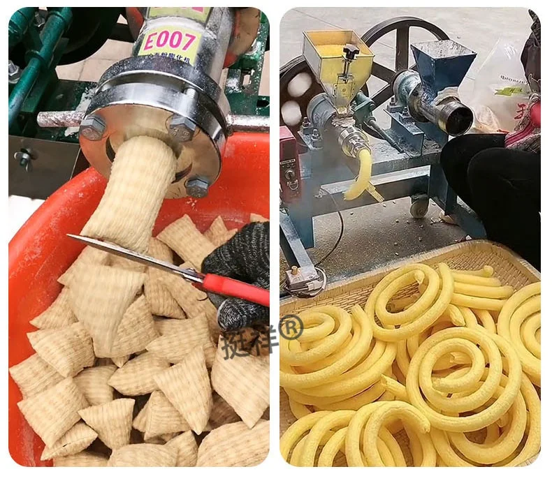 TX automatic multifunctional commercial motor gasoline diesel cornrice maize grain flour puff snack food Corn puffing machine