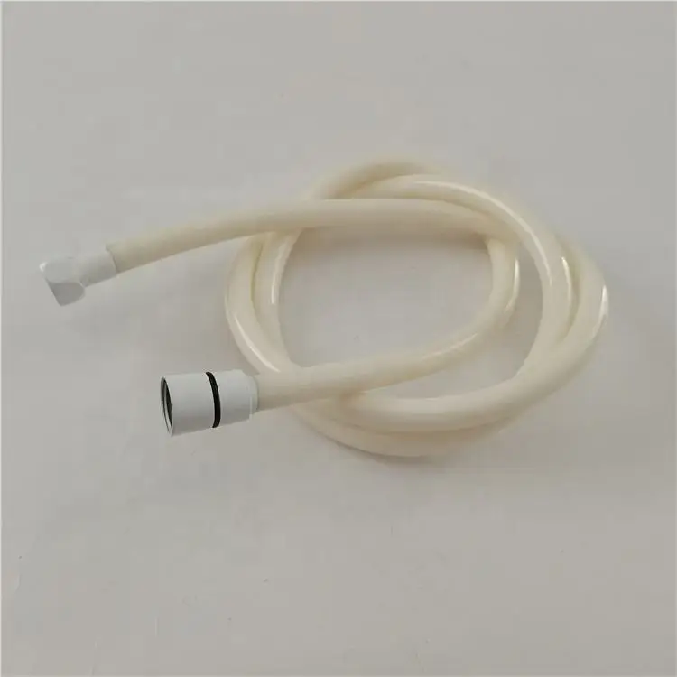 Factory Directly Sold Shower Pvc Flexible Water Hose China Custom Made White Pvc Shower Hose With White Brass Nut
