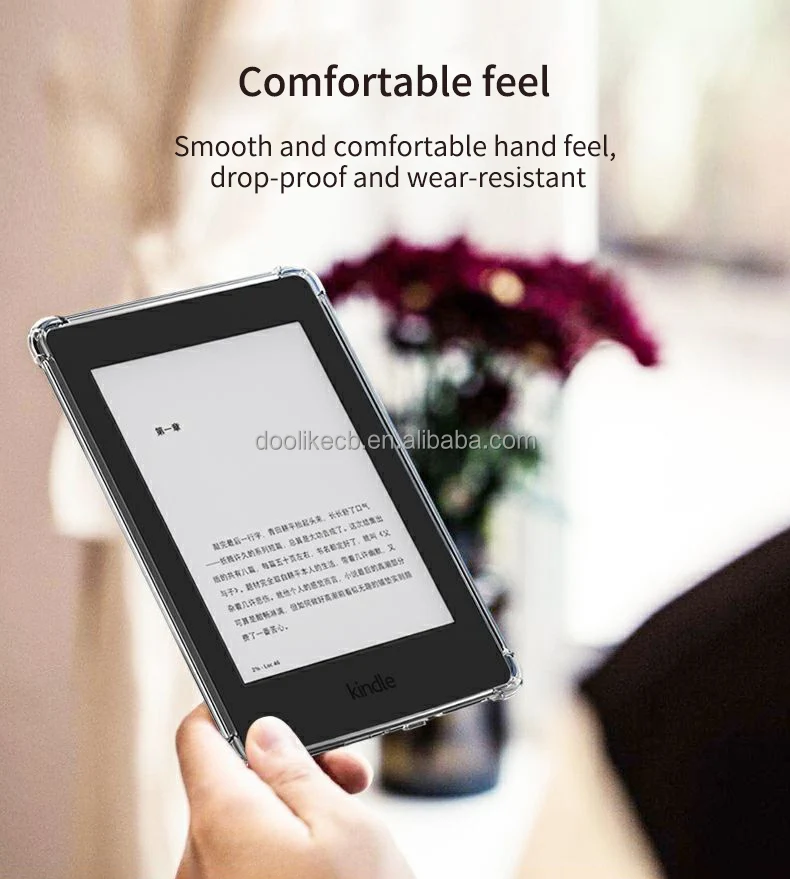 Ebook Readers Tablet Case Cover For Kindle Paperwhite 4/5 11th Anti-Drop Full Protection Clear TPU Case For Kindle 12th 2024