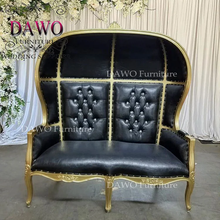 Bride and groom wedding sofa cheap high back chairs