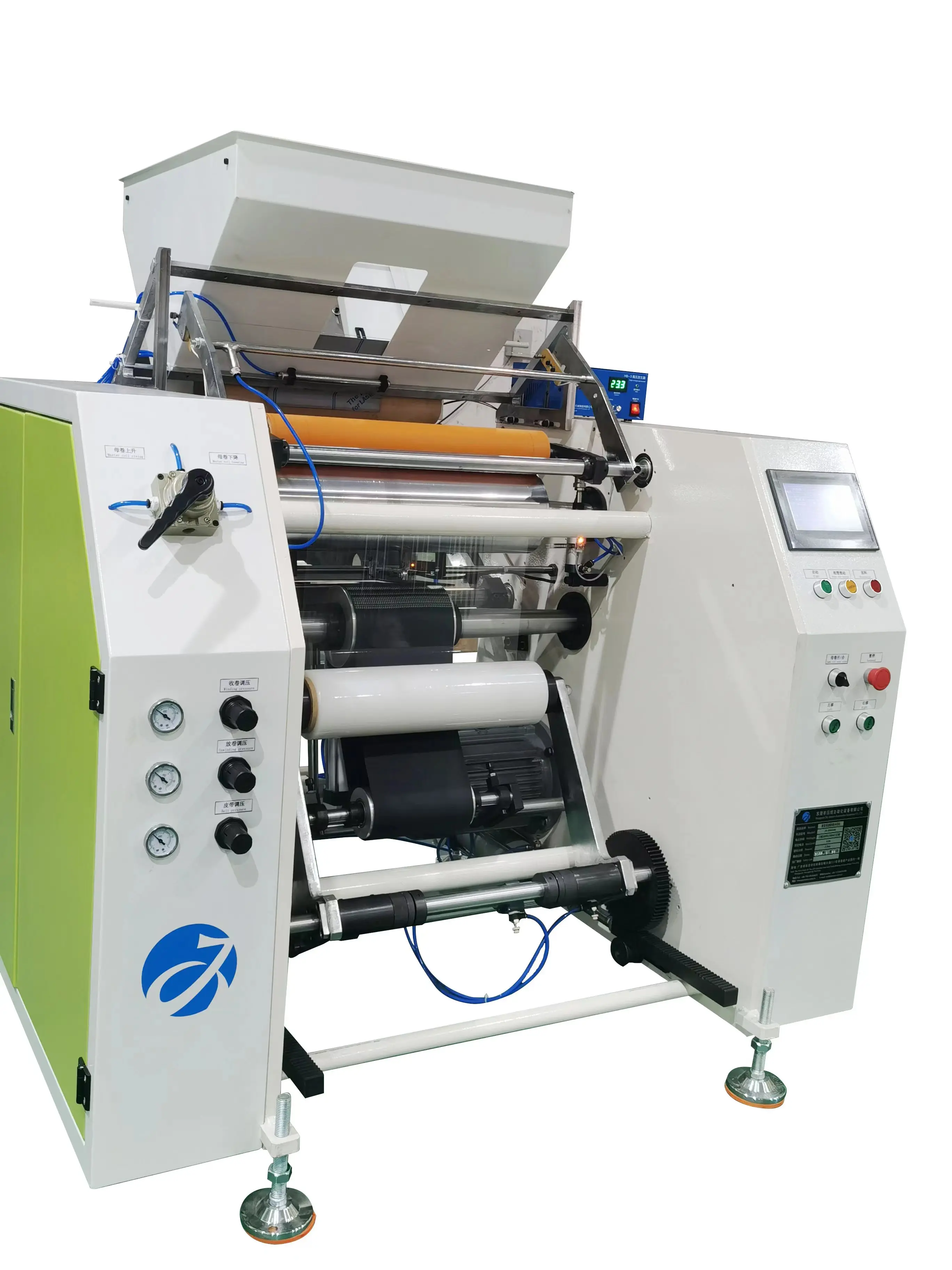JX-500A Automatic PVC cling film rewinder LLDPE stretch shrink film automatic rewinding machine