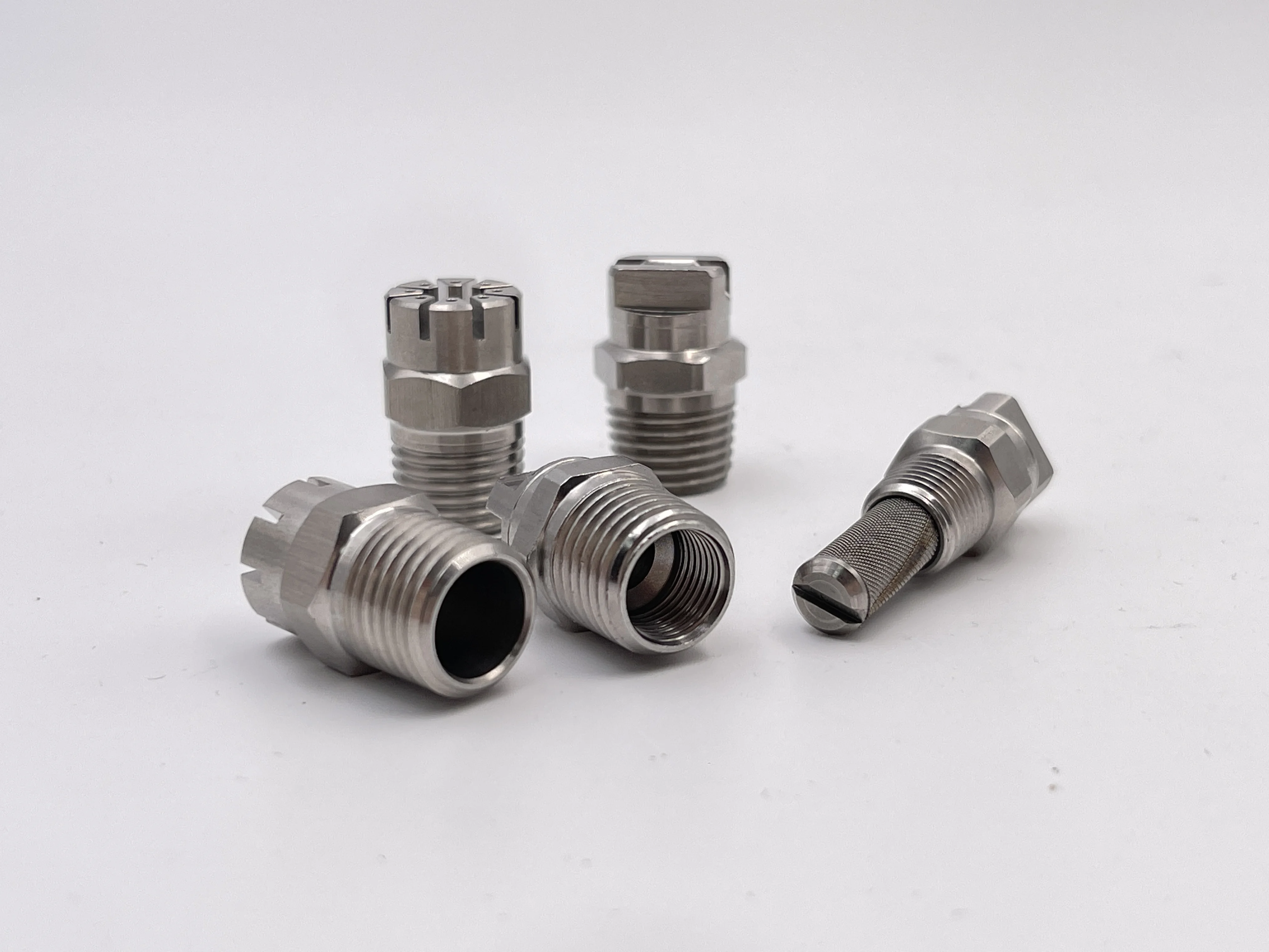 Hot Sale Vee Jet Flat Fan Water Spray Nozzles High Pressure Water Jet Nozzle Carton Box Stainless Steel Provided Argent ST 0.2