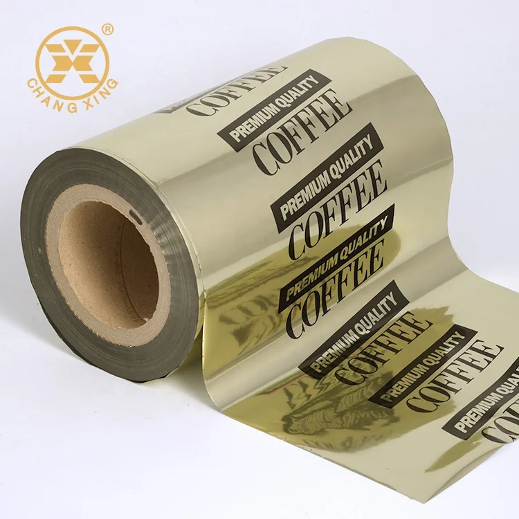 Aluminium Foil Gold Foil Instant Coffee sachet stick pack Roll film material preformed Roll stock Golden foil films