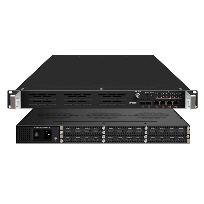 Digital tv IPTV Encoder 24 Channels 1080P HD MPEG4 H.264 H.265 Encoder Video IP Encoder