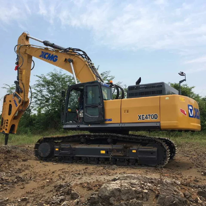 XCMG XE470D 50 тонн подержанный экскаватор Китай тяжелый гусеничный станок по лучшей цене