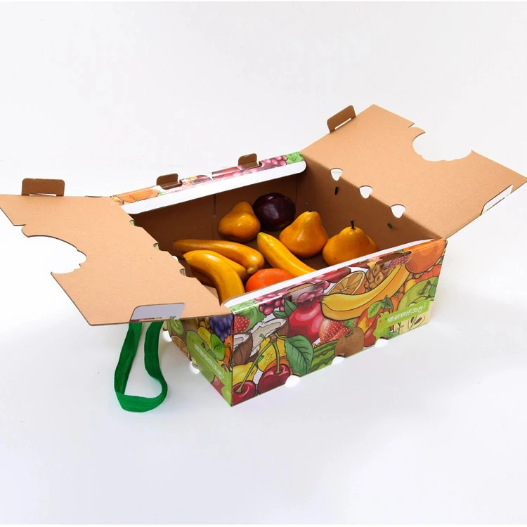 
Eco-Friendly Corrugated Paper Vegetables Fruit Cardboard Packaging And Shipping Carton Boxes 