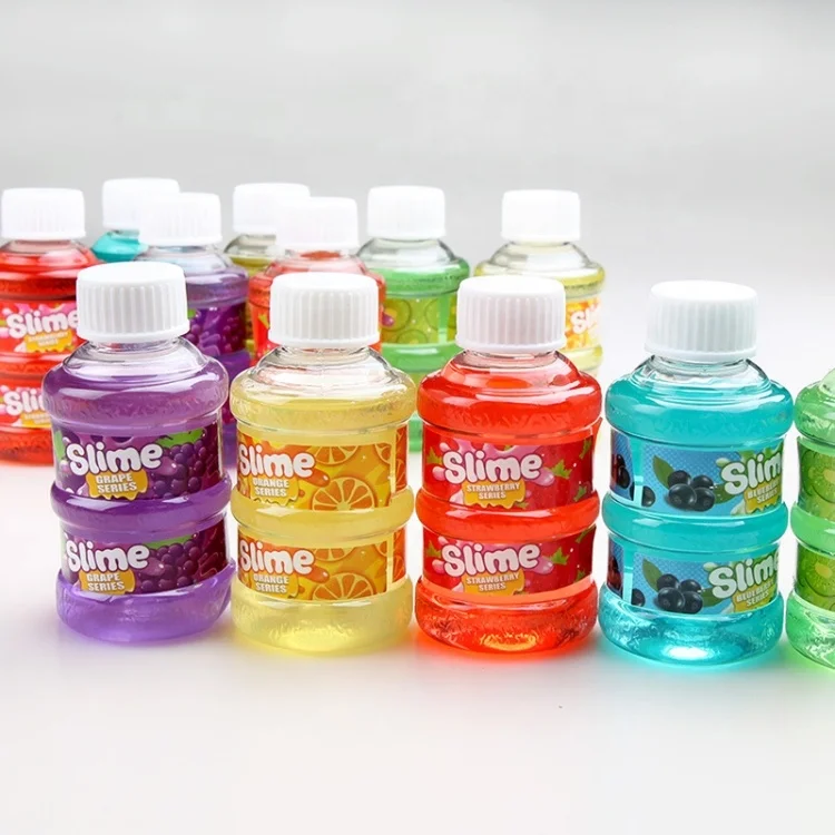 Snot glue Mineral water bottle sand wave glue magic clay handmade DIY Peplaydough Slime