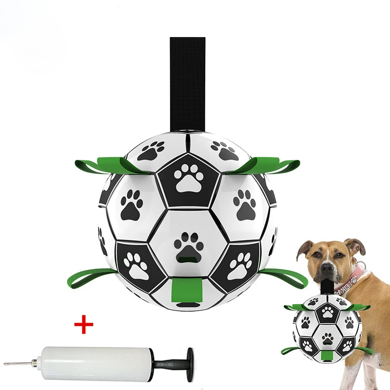 
Pet Toy Balls 15cm Diameter PU Environmental Protection Material Interactive Dog Football Toy 